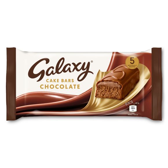 Galaxy 5 Cake Bars Chocolate 5 Pack